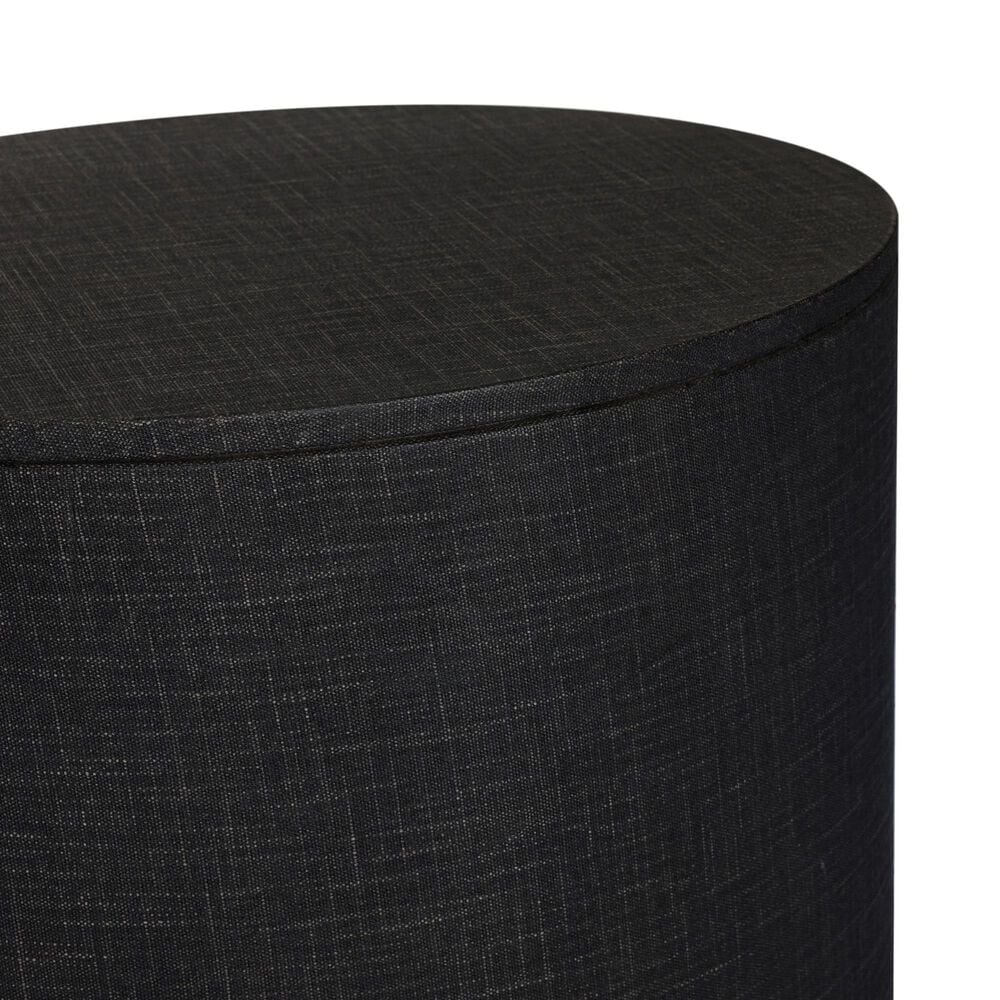 Four Hands Amelia Oval 1 Drawer Nightstand in Black, , large