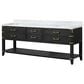 Lexora Home Norwalk 84" Double Bathroom Vanity in Black Oak with White Carrara Marble Top and Rectangular Sinks, , large