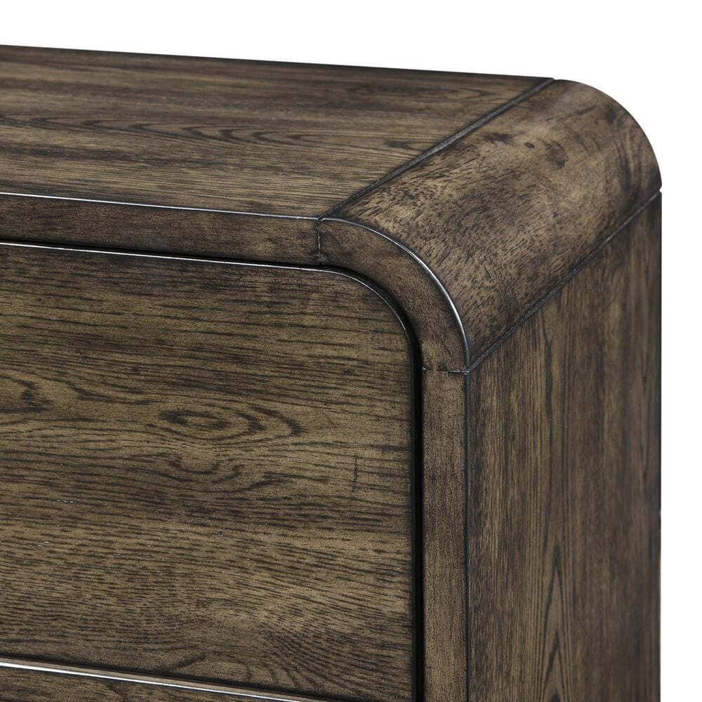 New Heritage Design Rex 1-Drawer Nightstand in Walnut, , large