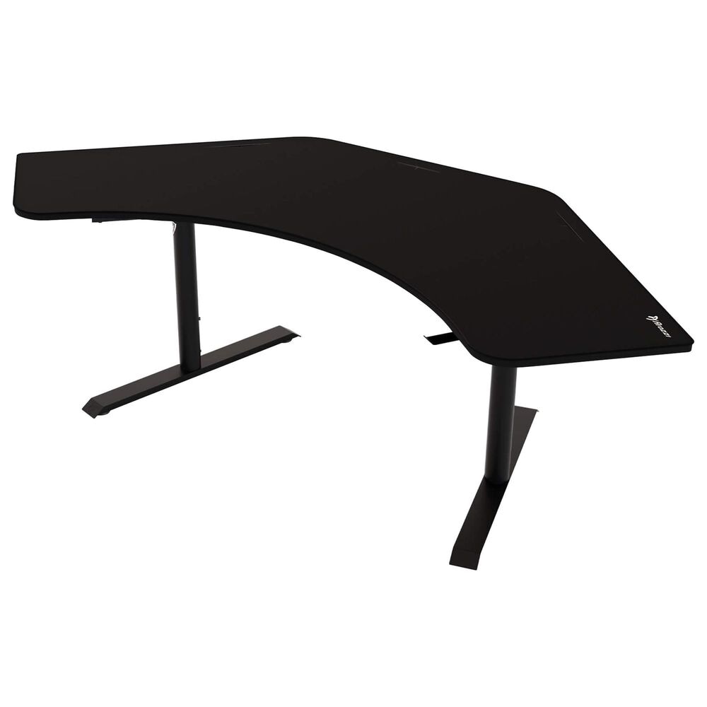 Arozzi Arena Angelo Gaming Desk in Pure Black &#40;Box 1 of 2&#41;, , large