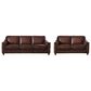 Hydeline Belfast Stationary Sofa and Loveseat Set in Caramel Brown, , large