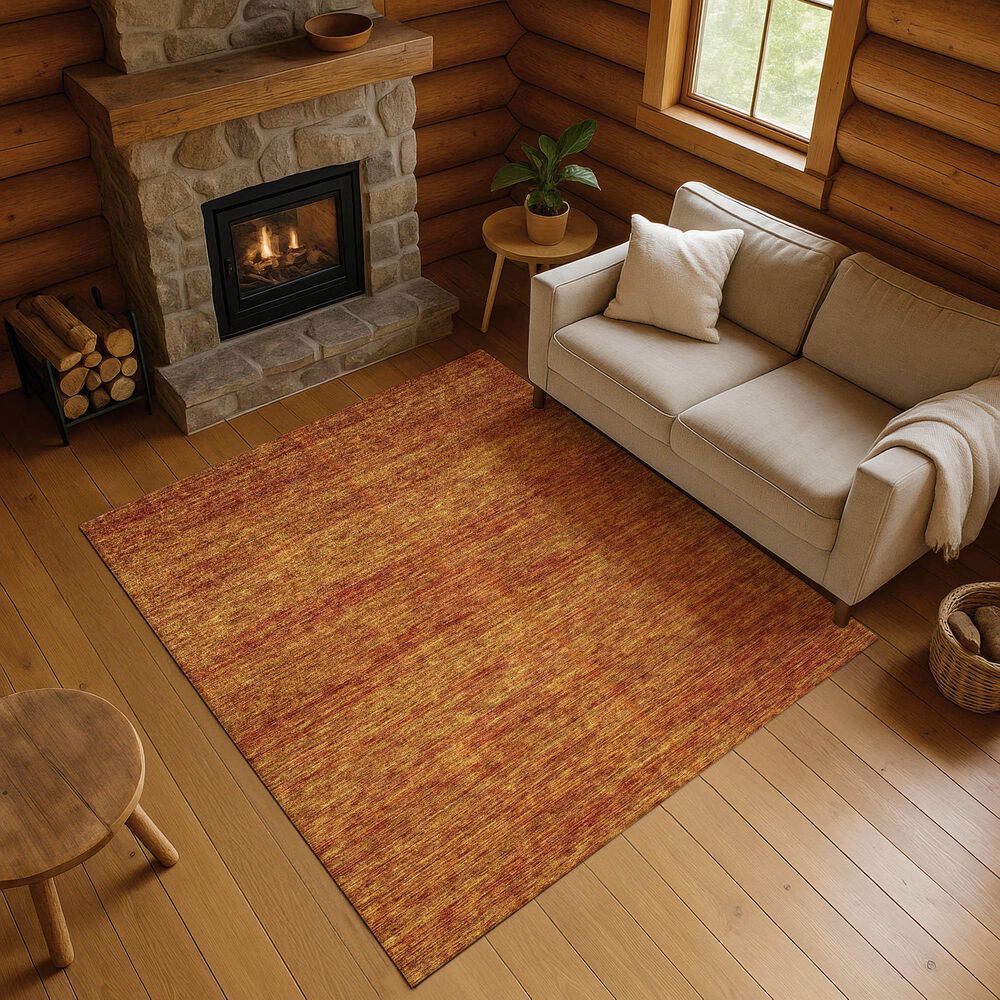 Dalyn Rug Company Soft Essentials Solid Terracotta 9' x 12' Indoor/Outdoor Area Rug, , large