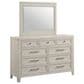Hawthorne Furniture Carlson 9-Drawer Dresser and Mirror in Washed Linen, , large