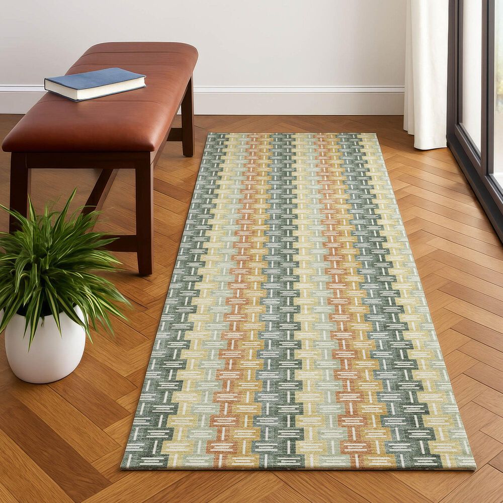 Dalyn Rug Company Kenner Basil 2'3" x 7'6" Runner, , large