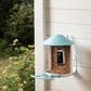 Birdfy Bird Feeder with Smart Camera and Solar Panel in Blue and White, , large