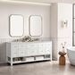 James Martin Vanities Breckenridge 72" Double Bathroom Vanity in Bright White with 3 cm Eternal Jasmine Pearl Silestone Top, Rectangular Sinks and FreePower Wireless Charger, , large