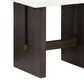 Ashley Burkhaus End Table in White and Dark Brown, , large
