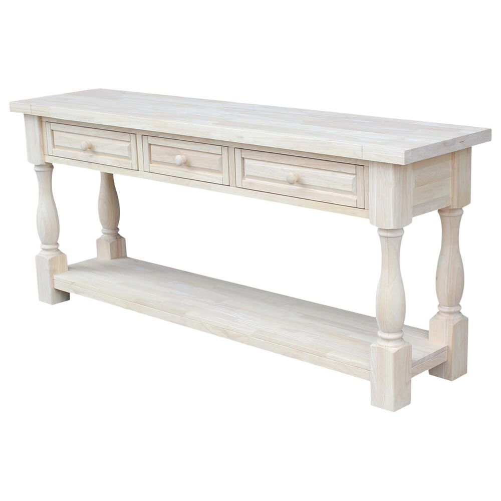 International Concepts Tuscan Console Table in Unfinished, , large