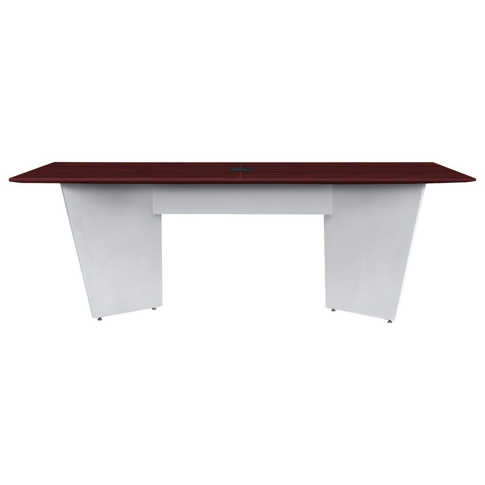 Regency Global Sourcing Array 96" Conference Table in White and Mahogany, , large