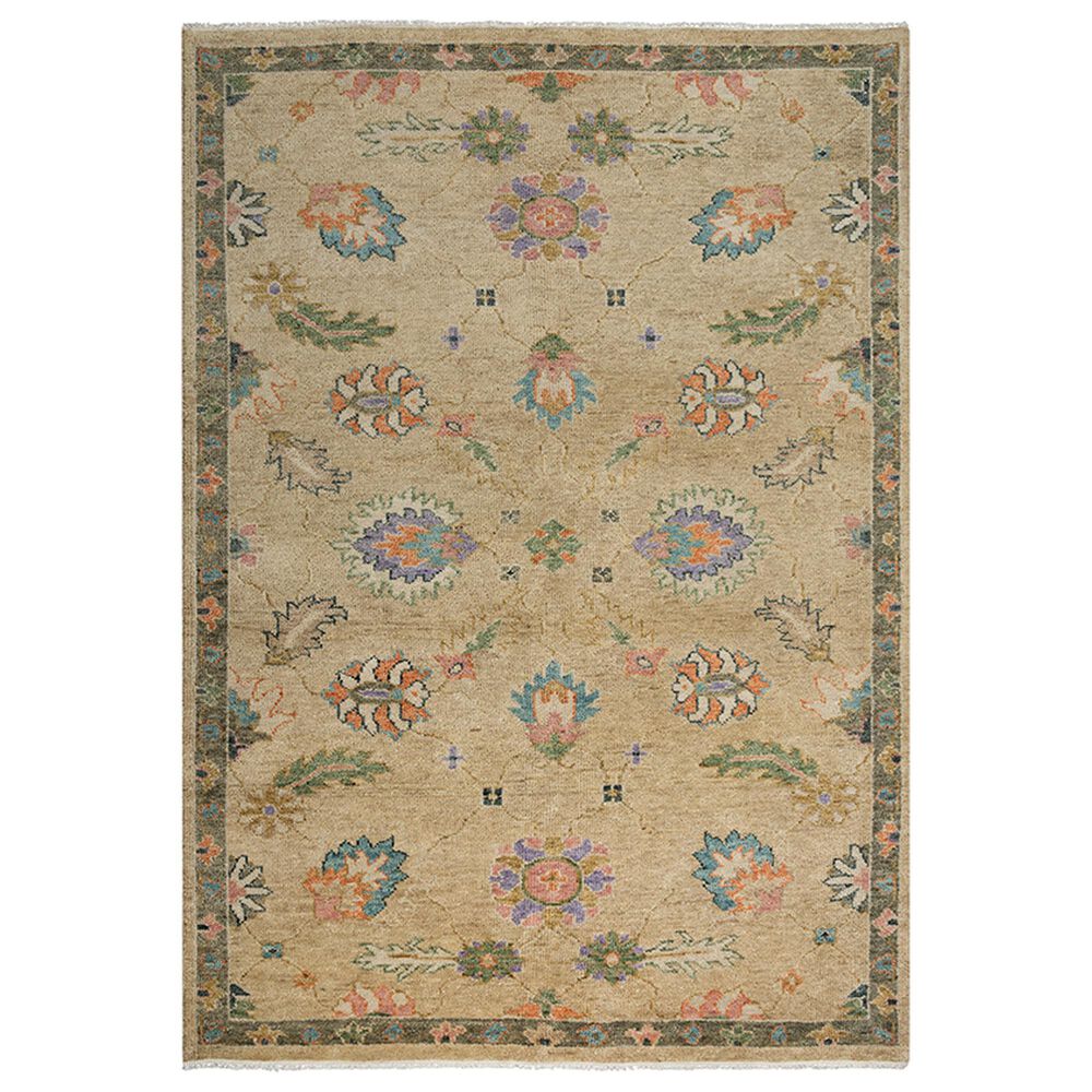RIZZY Envision Bulbs Blossoms 6" x 9" Beige Area Rug, , large
