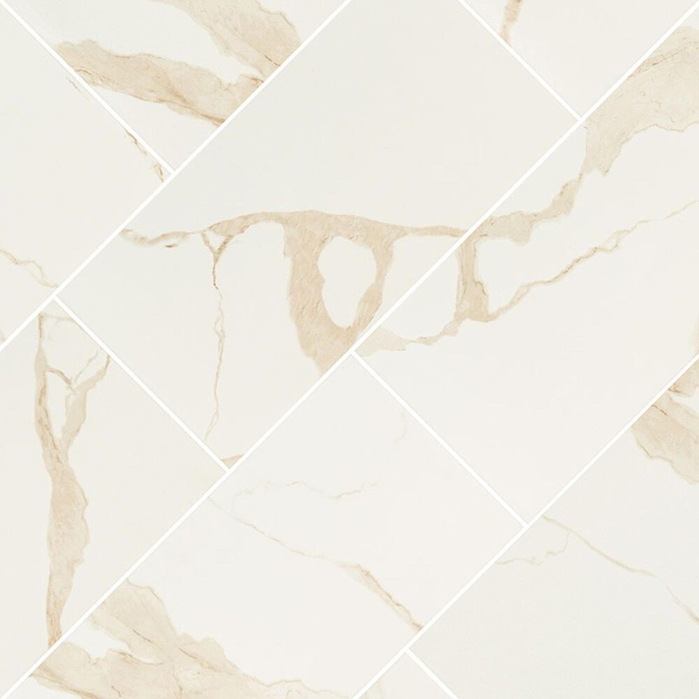 MS International Eden Calacatta 12&quot; x 24&quot; Matte Porcelain Tile, , large