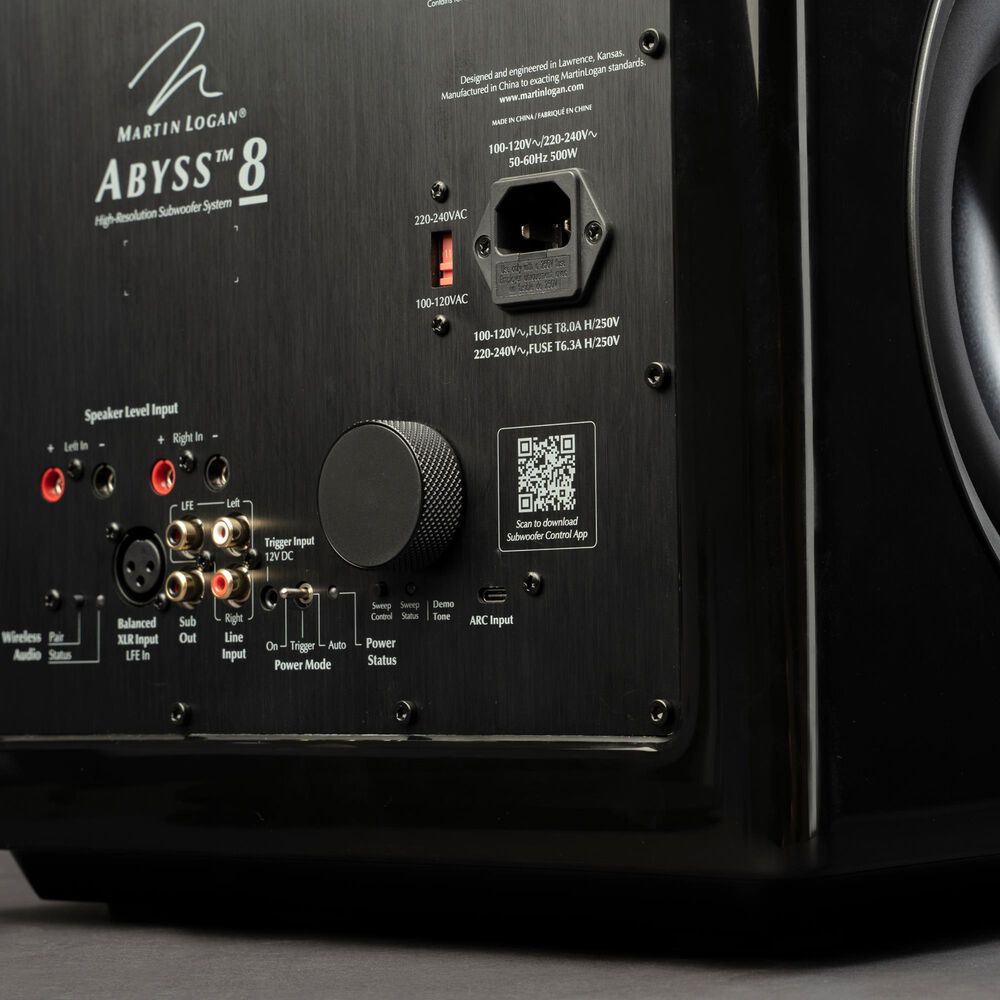 Martin Logan Abyss 8&quot; Wireless Subwoofer in Gloss Black, , large