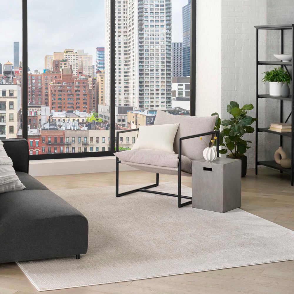 Nourison Grand Street GRN03 Ivory and Beige 9&#39; x 12&#39; Area Rug, , large