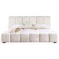 Simeon Collection Escape Queen Upholstered Platform Bed in Fluffy River Rock, , large