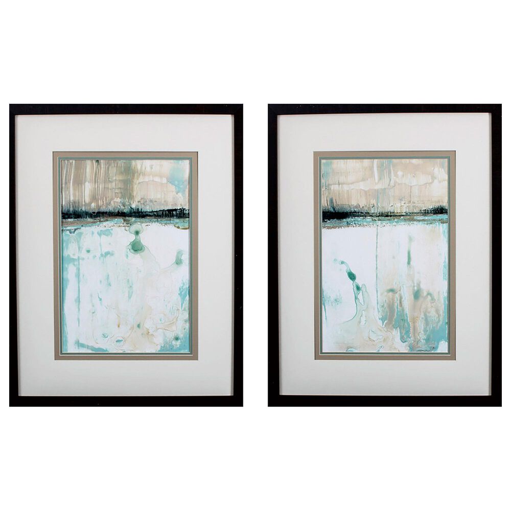Propac Hint of Mint Wall Art in Turquoise (Set of 2), , large