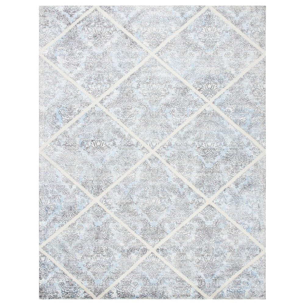 Safavieh Artistry ARR667M 8" x 10" Ivory and Blue Area Rug, , large