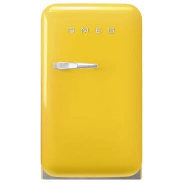 SMEG 1.34 Cu. Ft. Freestanding Compact Refrigerator with Right Handle in Yellow, , large