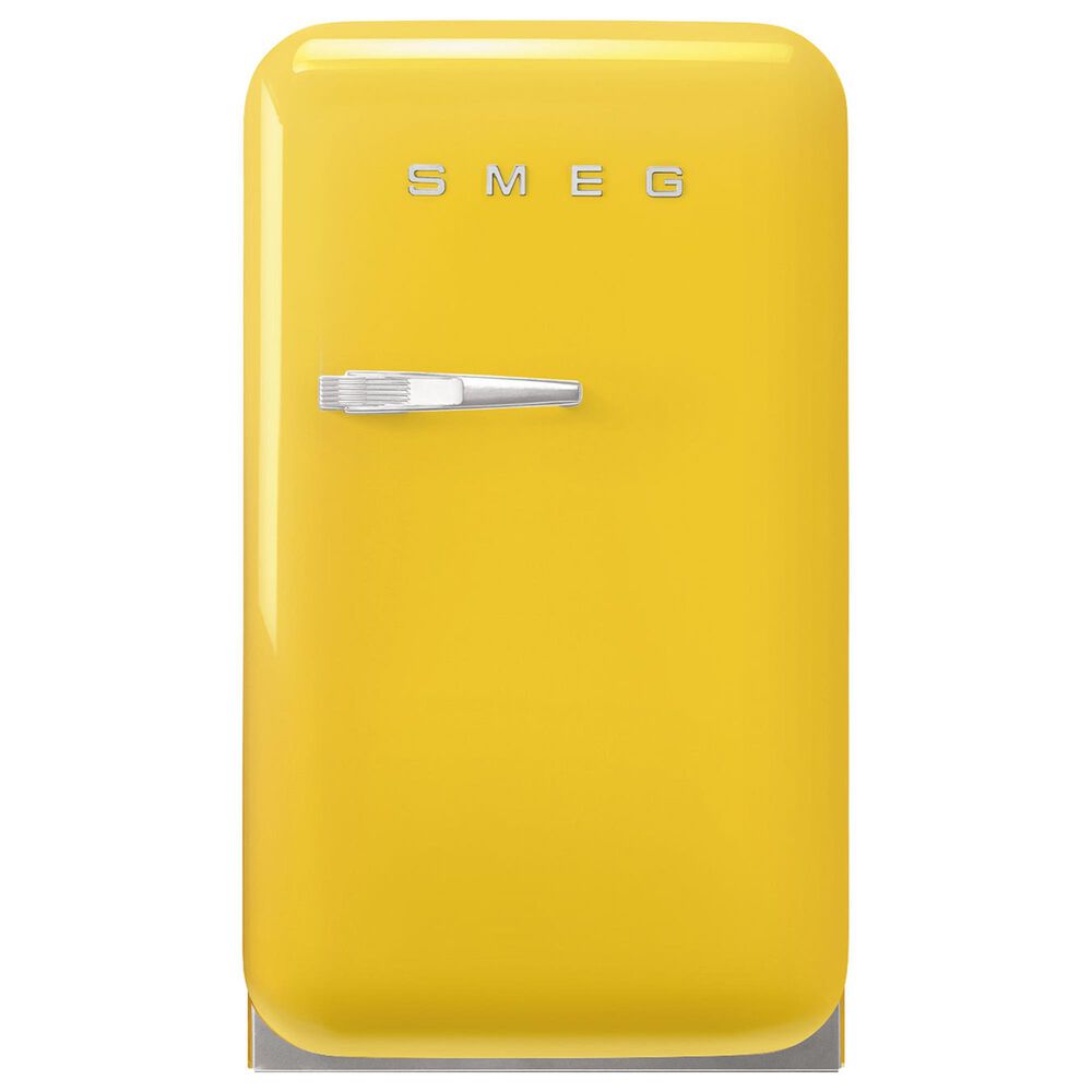 Smeg USA 1.34 Cu. Ft. Freestanding Compact Refrigerator with Right Handle in Yellow, , large
