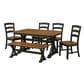 A-America Stormy Ridge 6-Piece Dining Set in Chicory and Slate Black, , large