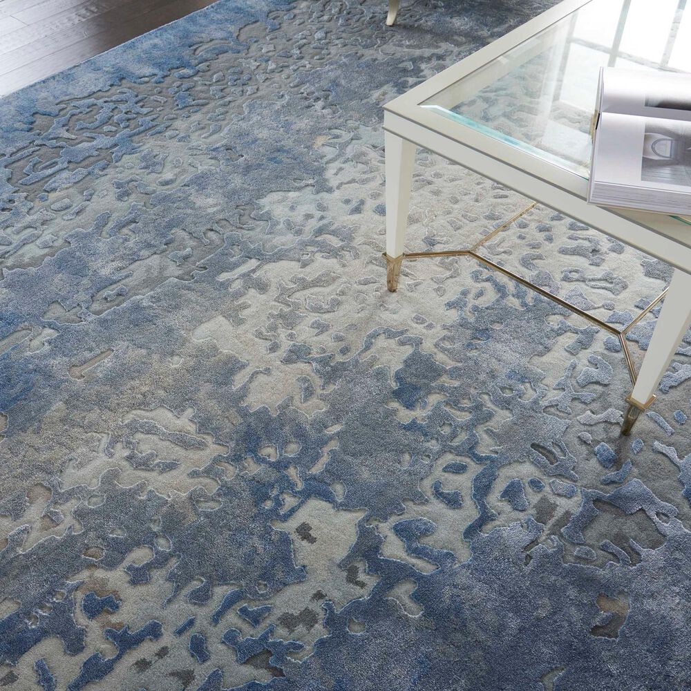 Nourison Prismatic PRS17 8&#39;7&quot; x 11&#39;6&quot; Denim Area Rug, , large