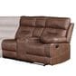 Steve Silver Rudger 3-Piece Manual Reclining Sectional in Chestnut, , large