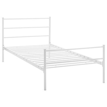 Modway Alina Twin Platform Bed Frame in White, , large
