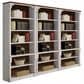 Wycliff Bay Durham 6-Shelf Bookcase in Weathered White and Cherry (Set of 3), , large
