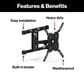 Furrion Aurora 65" Class Partial Sun 4K LED UHD - Outdoor Smart TV with Full Motion Mount in Black, , large