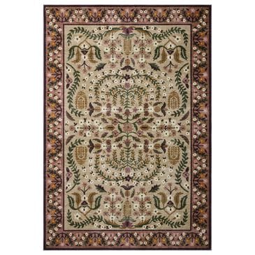 Loloi Canopy Edie Aubergine 3"9" Round Area Rug, , large