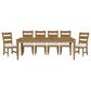 Sterling Timber Bellamy Lane 7-Piece Rectangular Dining Set in Caramel, , large