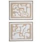 Ashley Waldett 24" x 30" Wall Art in Beige and White (Set of 2), , large
