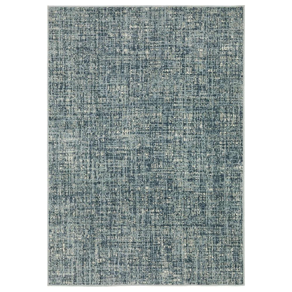 Oriental Weavers Branson Tweed 5"3" x 7"3" Blue Area Rug, , large