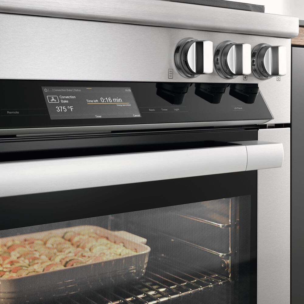 Miele 36" Freestanding Natural Gas Dual Fuel Range with Broil-Griddle Cover in Stainless Steel and Black, , large