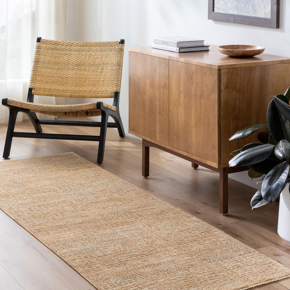 Surya Masterpiece Light Gray, Beige, Tan and Medium Brown 2'7" x 7'3" Runner, , large