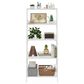 HOMLUX 5-Tier Ladder Display Bookshelf in White, , large