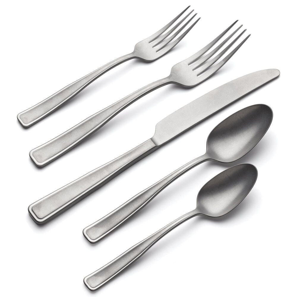 Oneida Reid 20-Piece Flatware Set in Stainless Steel, , large