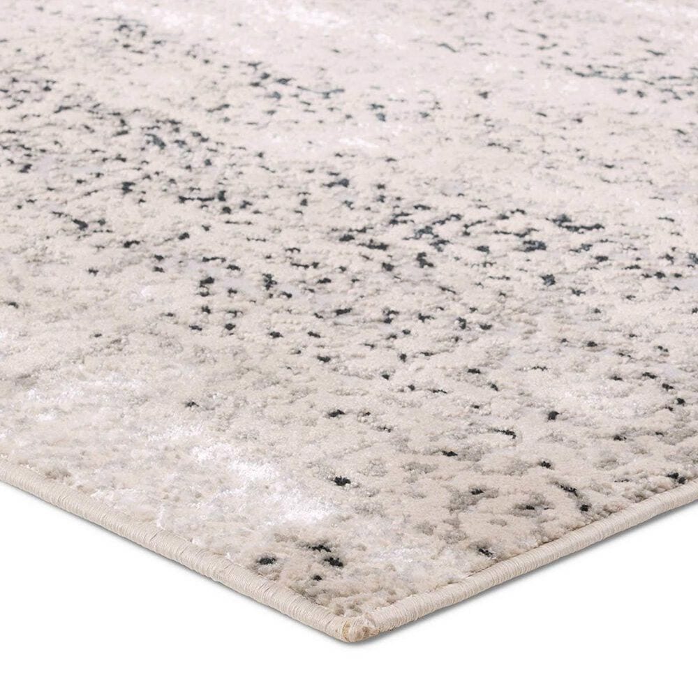 Jaipur Catalyst Faizah 5&#39; x 7&#39;6&quot; Feather Gray, White Sand, Wet Weather, Micro Chip and Dark Navy Area Rug, , large