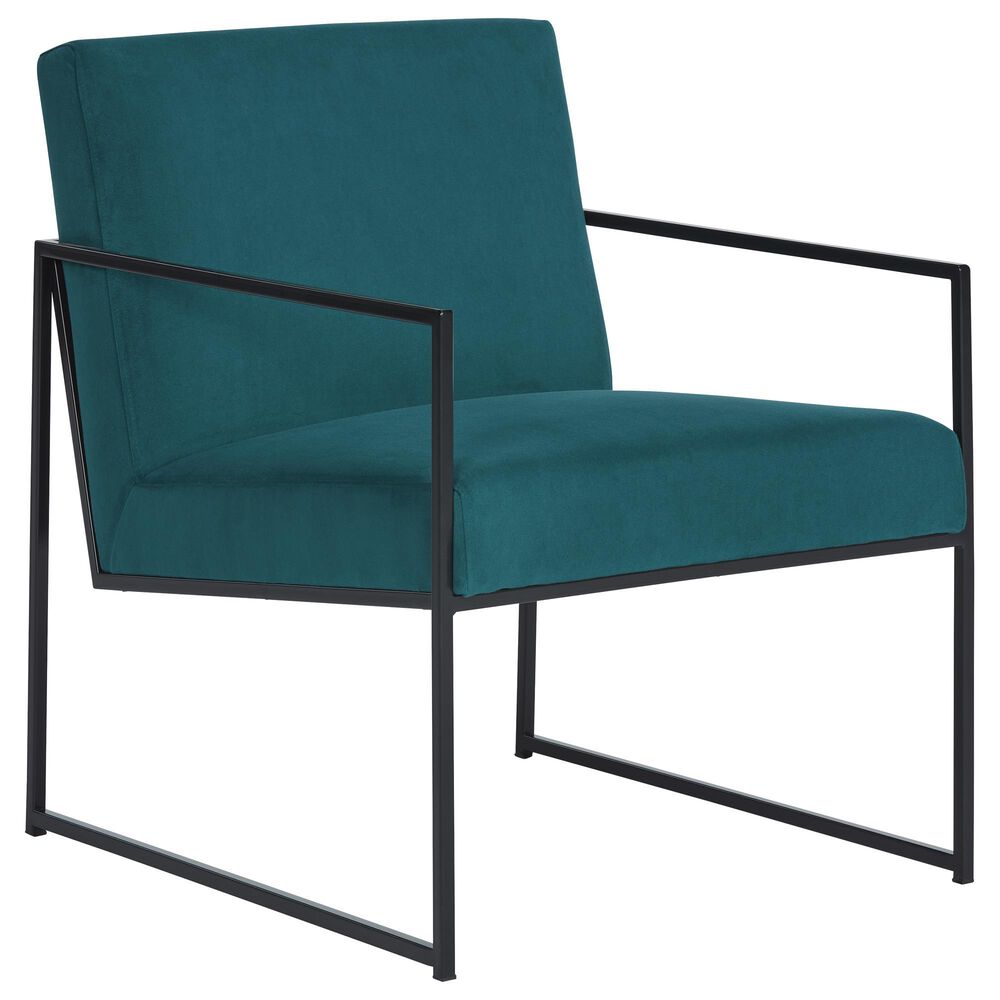 Signature Design by Ashley Aniak Accent Chair in Rainforest Velvet, , large