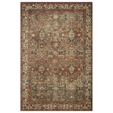 Magnolia Home Banks 7"6" x 9"6" Brick and Ivory Area Rug, , large