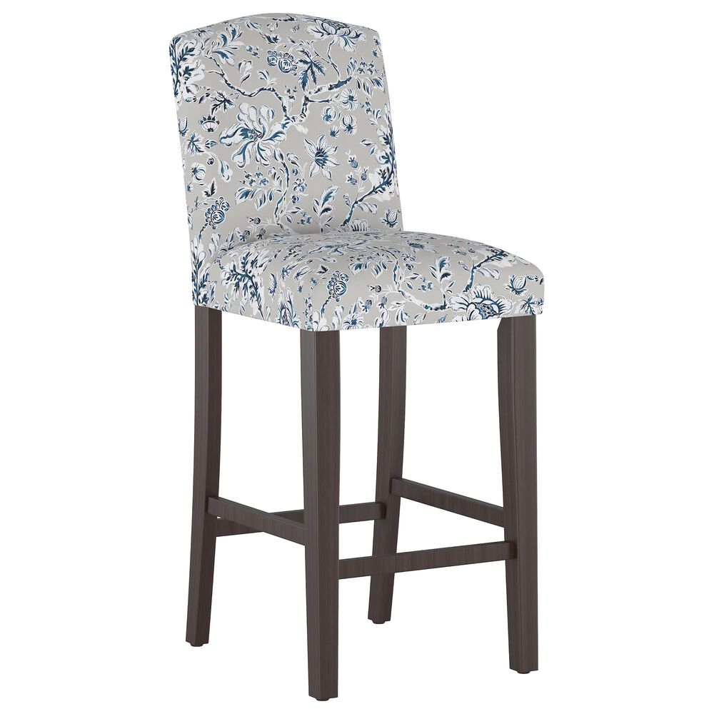 Skyline Furniture Bar stool in Indian Blockprint Grey, , large