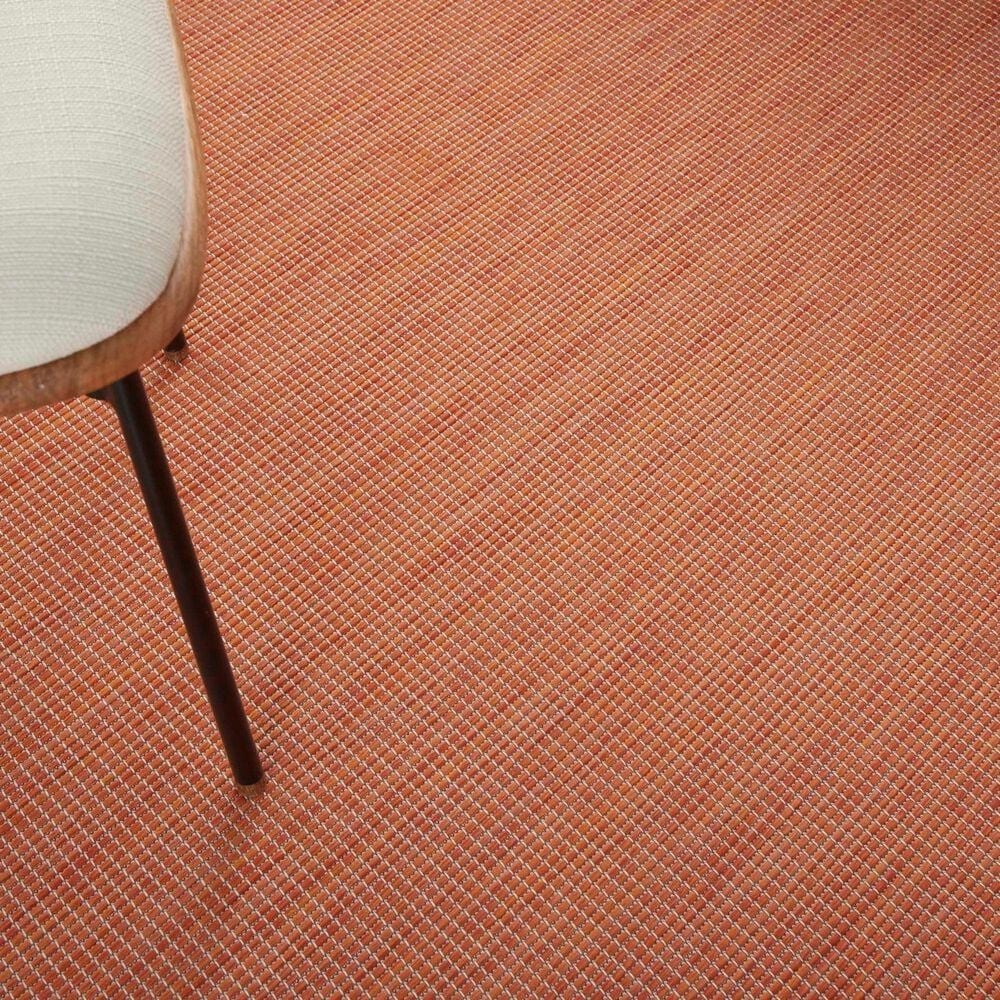 Nourison Positano 7&#39; x 10&#39; Terracotta Indoor/Outdoor Area Rug, , large