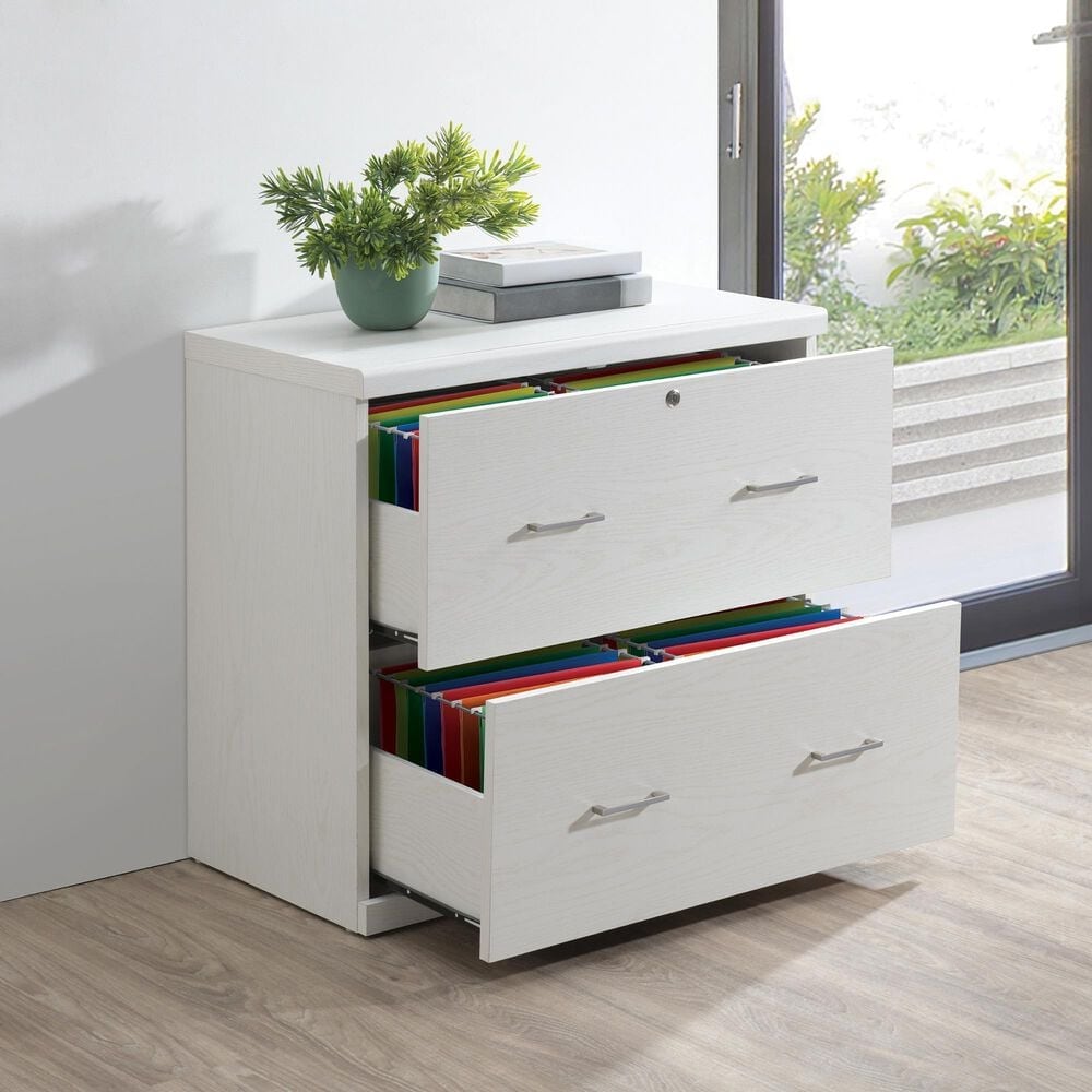 Valor Living Alpine 2-Drawer Lateral File Cabinet in White, , large