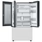 Samsung Bespoke 2-Piece Kitchen Package with Panel Ready 30 Cu. Ft. 3-Door French Door Refrigerator and Dishwasher in Matte Black Stainless Steel, , large