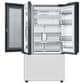 Samsung Bespoke 2-Piece Kitchen Package with Panel Ready 30 Cu. Ft. 3-Door French Door Refrigerator and Dishwasher in Matte Black Stainless Steel, , large