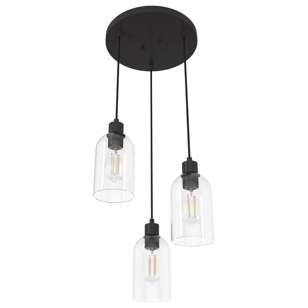 Hunter Lochmeade 3-Light Pendant Cluster in Noble Bronze, , large