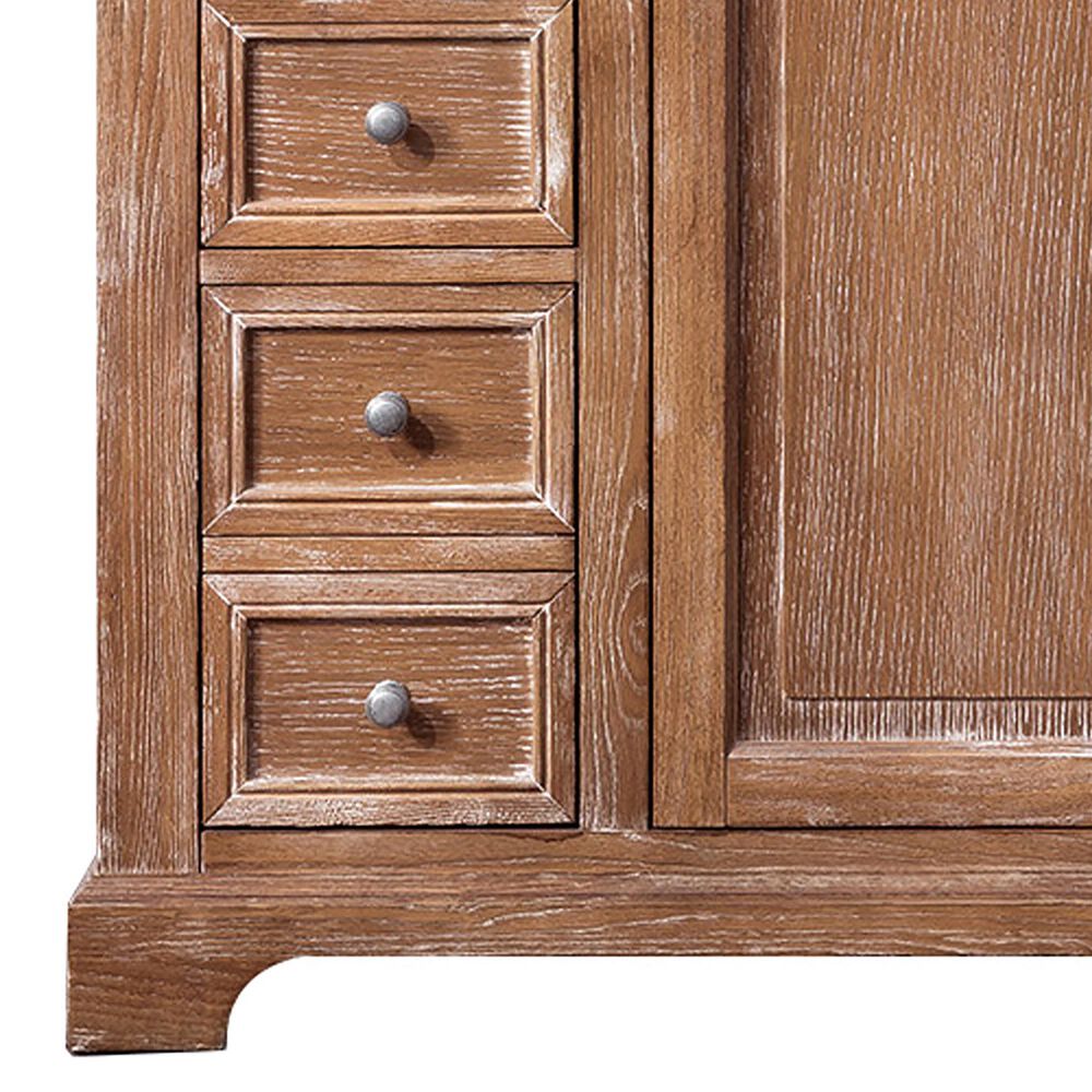 James Martin Vanities Providence 48&quot; Single Bathroom Vanity in Driftwood with 3 cm Eternal Marfil Quartz Top and Rectangular Sink, , large