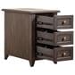 Belle Furnishings Mill Creek 3-Drawer Chair Side Table in Peppercorn, , large