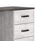 Ashley Shawburn 3-Drawer Home Office Desk in White and Dark Charcoal Gray, , large