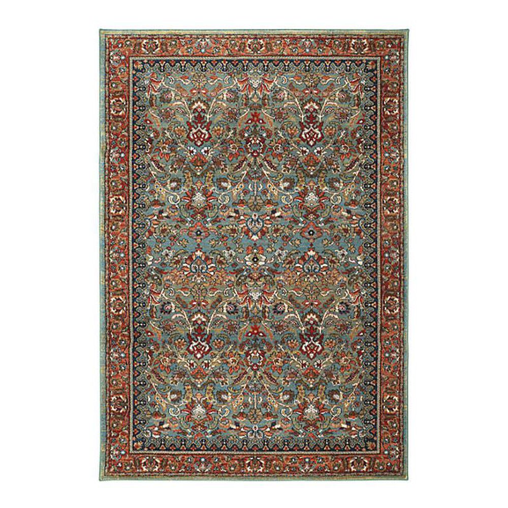 Karastan Spice Market Tigris 90662 8" x 11" Aquamarine Area Rug, , large