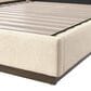 Four Hands Montgomery Queen Wingback Platform Bed in Thames Cream, , large